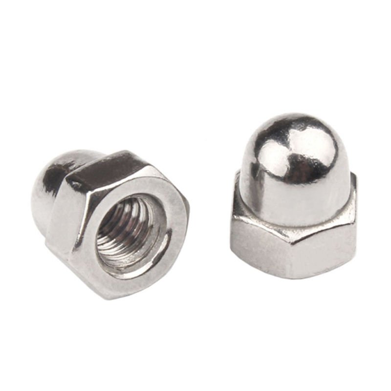 Super Duplex Stainless Steel A325 A286 2205 2507 904L Hex Cap Nut Acorn Nut DIN 1587 Hexagon Dome Cap Nut