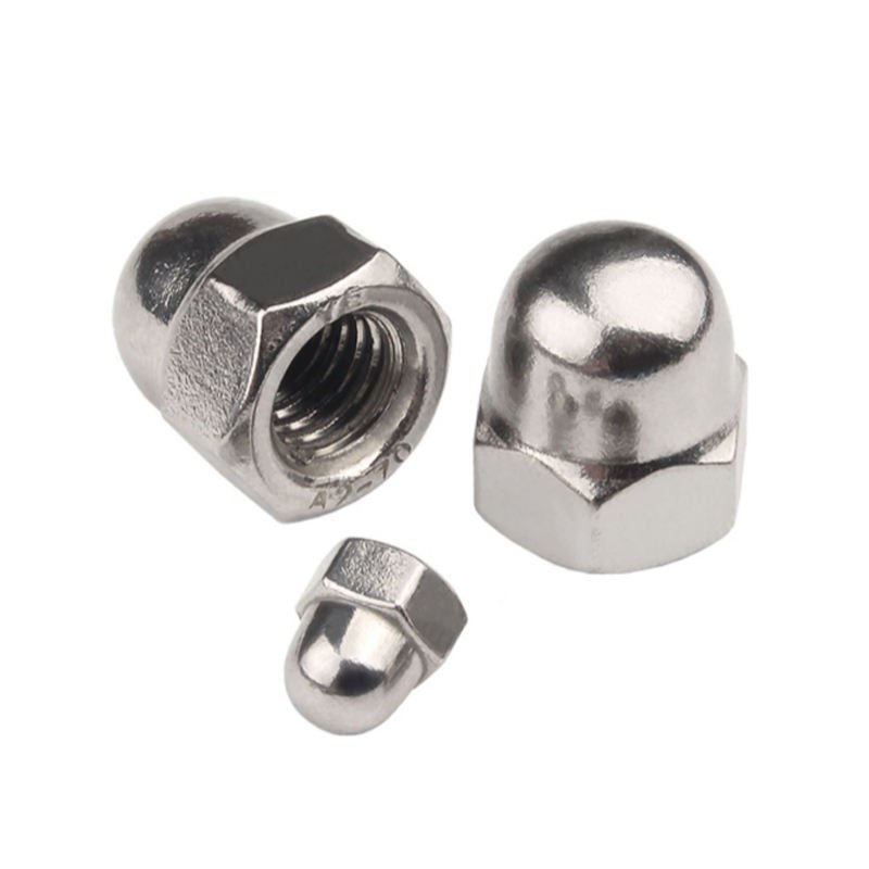 Super Duplex Stainless Steel A325 A286 2205 2507 904L Hex Cap Nut Acorn Nut DIN 1587 Hexagon Dome Cap Nut