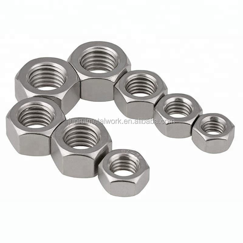 M5 M6 M7 A2-70 Stainless Steel Hex Nut DIN934