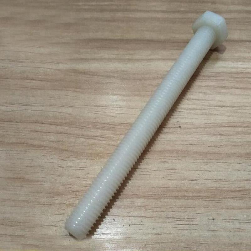 M1.6-M52 Black Plastic Nylon Hex Head Full Threaded Bolt DIN933 DIN931