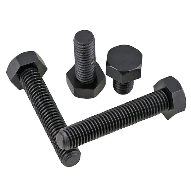 M1.6-M52 Black Plastic Nylon Hex Head Full Threaded Bolt DIN933 DIN931
