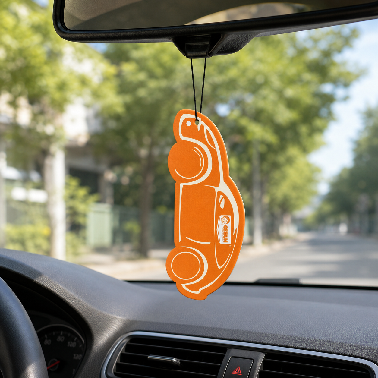 Getsun Orange Hanging Air Freshener Car Perfume Long Lasting Fragrance Paper Card Deodorizer Auto Interior Decor