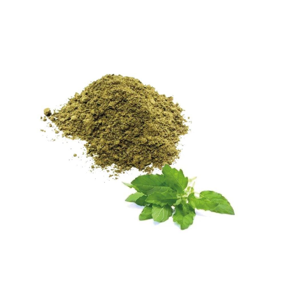 High on Demand 100% Natural Tulsi Powder Organic Ayurvedic Herbal Powder for Immunity Stress Relief and Overall Wellness