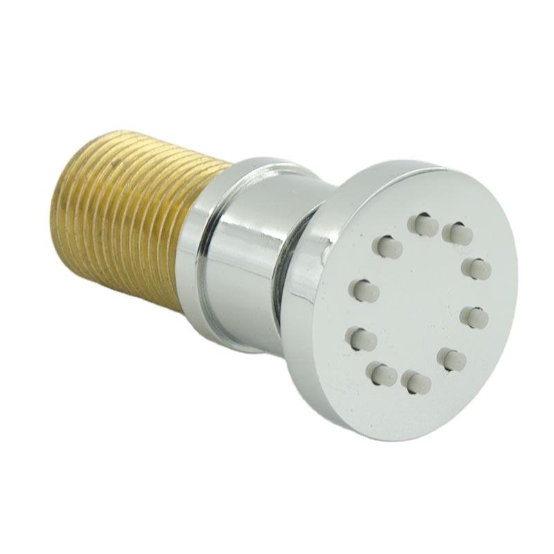 Round Adjustable Solid Brass Massage Shower Body Jet for Bathroom Use