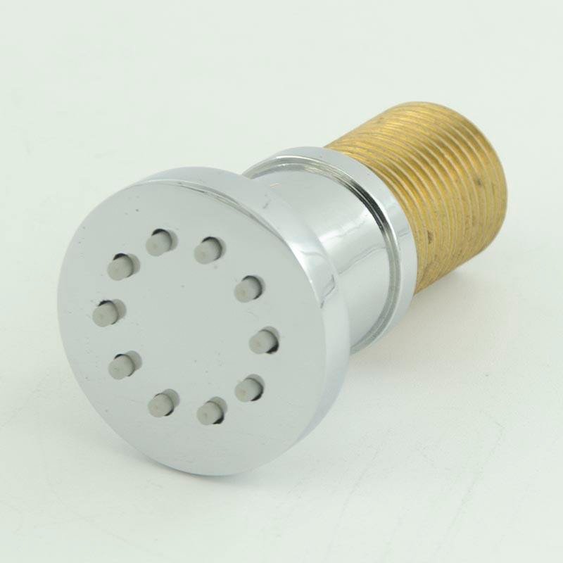 Round Adjustable Solid Brass Massage Shower Body Jet for Bathroom Use
