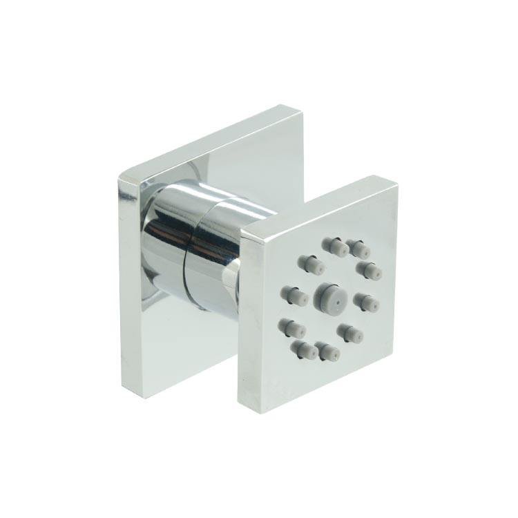 Adjustable Square Solid Brass Massage Shower Body Jet for Bathroom Use
