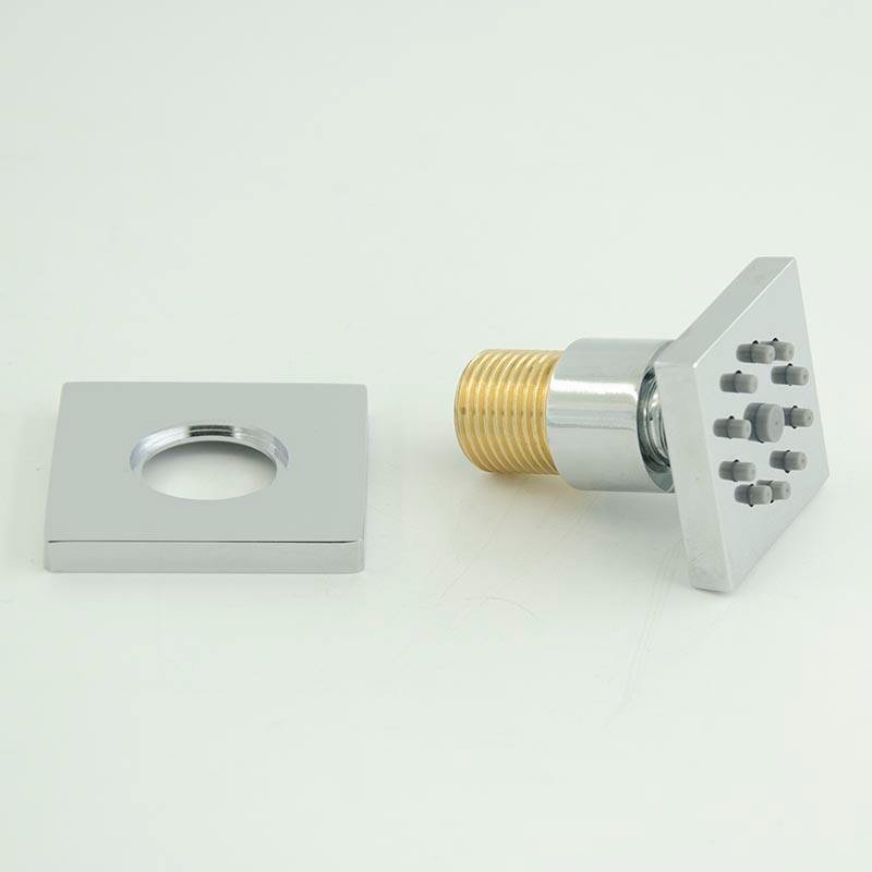 Adjustable Square Solid Brass Massage Shower Body Jet for Bathroom Use