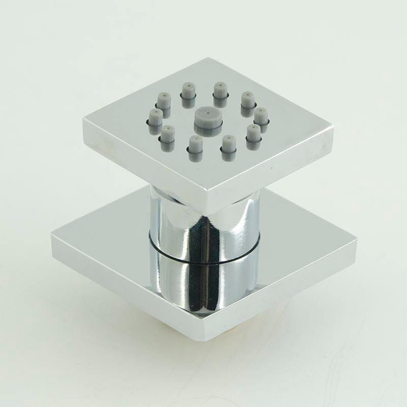 Adjustable Square Solid Brass Massage Shower Body Jet for Bathroom Use