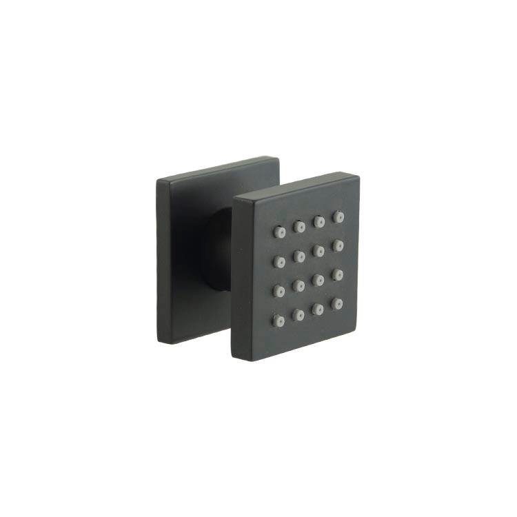 Hot Sale Eco-Friendly Solid Brass Adjustable Square Chrome Body Jet Shower Spray with Contemporary Design for Bathroom