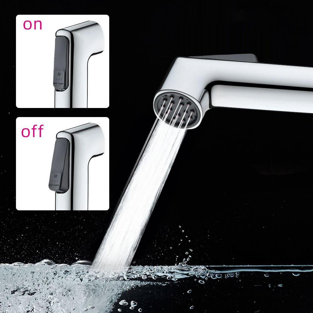 Factory Whosale Cheap Self Clean ABS Plastic Healthy Faucet Bidet Spray Gun Shattaf 1 Functions Cleaning Shower Toilet Bidet Set