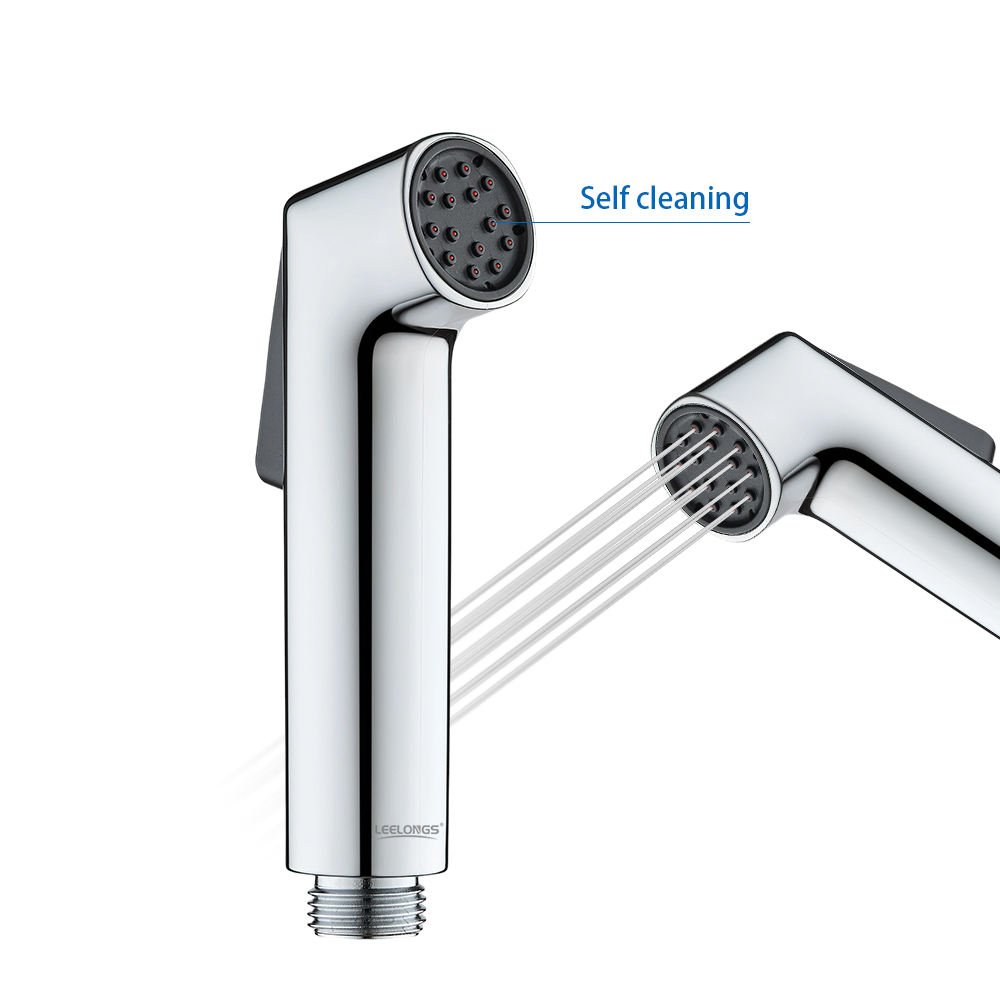Factory Whosale Cheap Self Clean ABS Plastic Healthy Faucet Bidet Spray Gun Shattaf 1 Functions Cleaning Shower Toilet Bidet Set