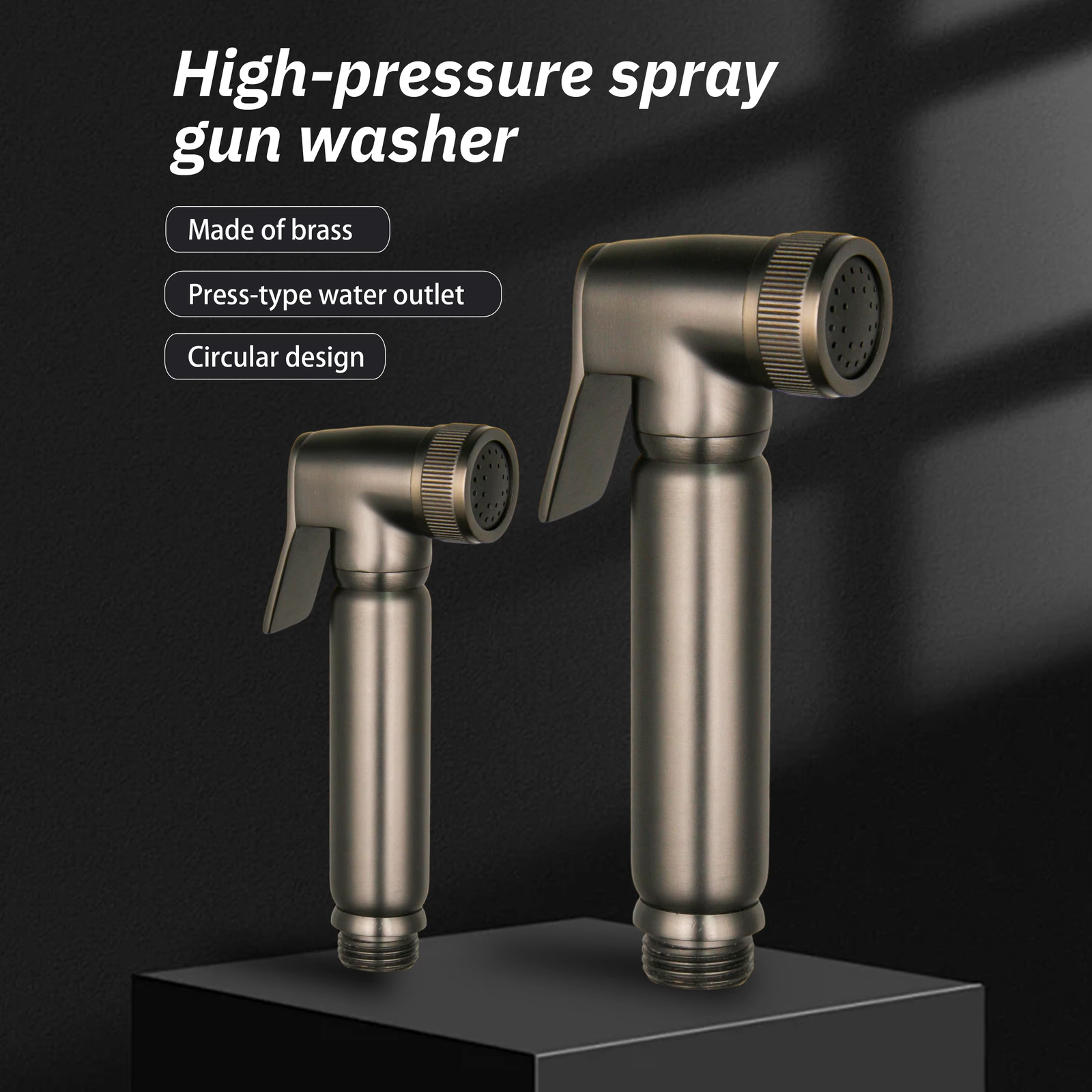 High Quality YISHUI Modern Design Bathroom Brass Wall-Mounted Single Handle Handheld Hot/Cold Water Multi-Function Shattaf Bidet