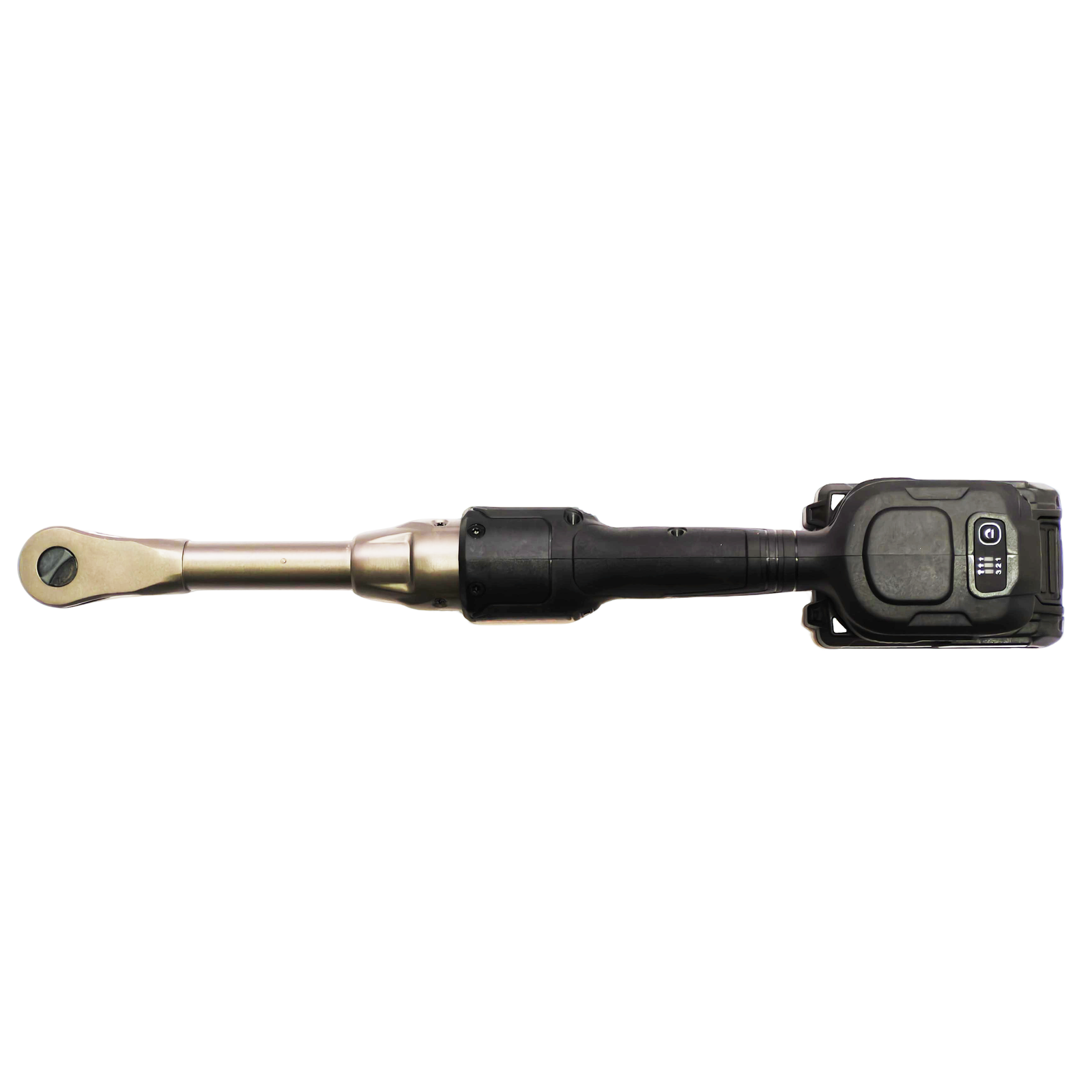 Puffer 1/2" 3/8" Cordless Ratchet Wrench Long Reach Extended Head 21V Electric Power Ratchet with 40 LED Light Batteries