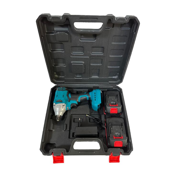 Professional 21V Brushless Lithium-Ion Battery Handheld Industrial DIY Impact Wrench Ratchet Set 3200 N.m Max Torque 1/2 Drive