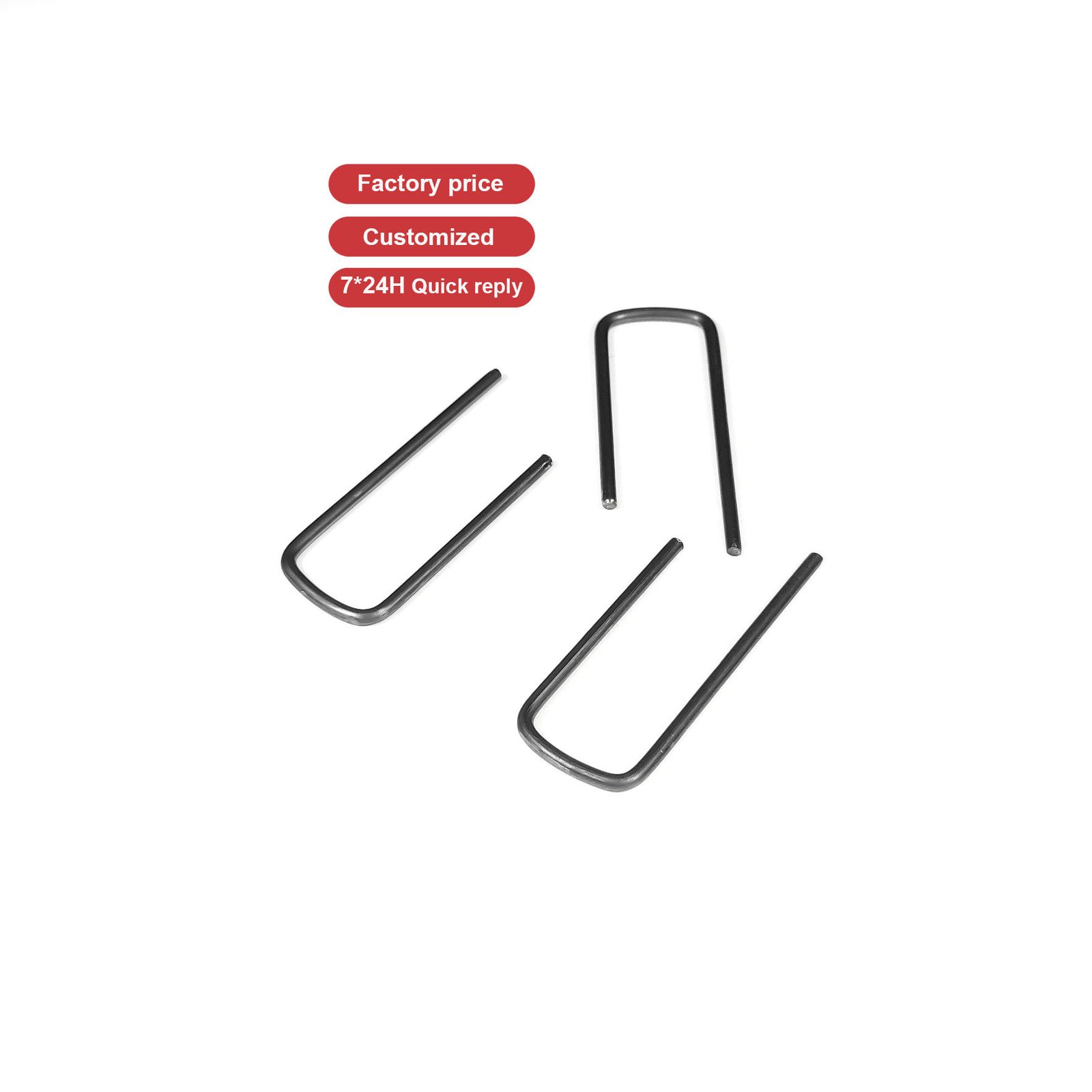 DVT Factory Custom 304 316 Stainless Steel U Clip U Pin Zinc Carbon Steel Cotter Pin