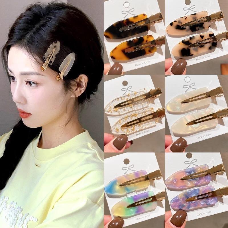 Seamless Hairclips Custom No Dent Creaseless Duckbill Hairgrips Glitter Acetate Makeup Hair Pins No Bend Less Crease Clips
