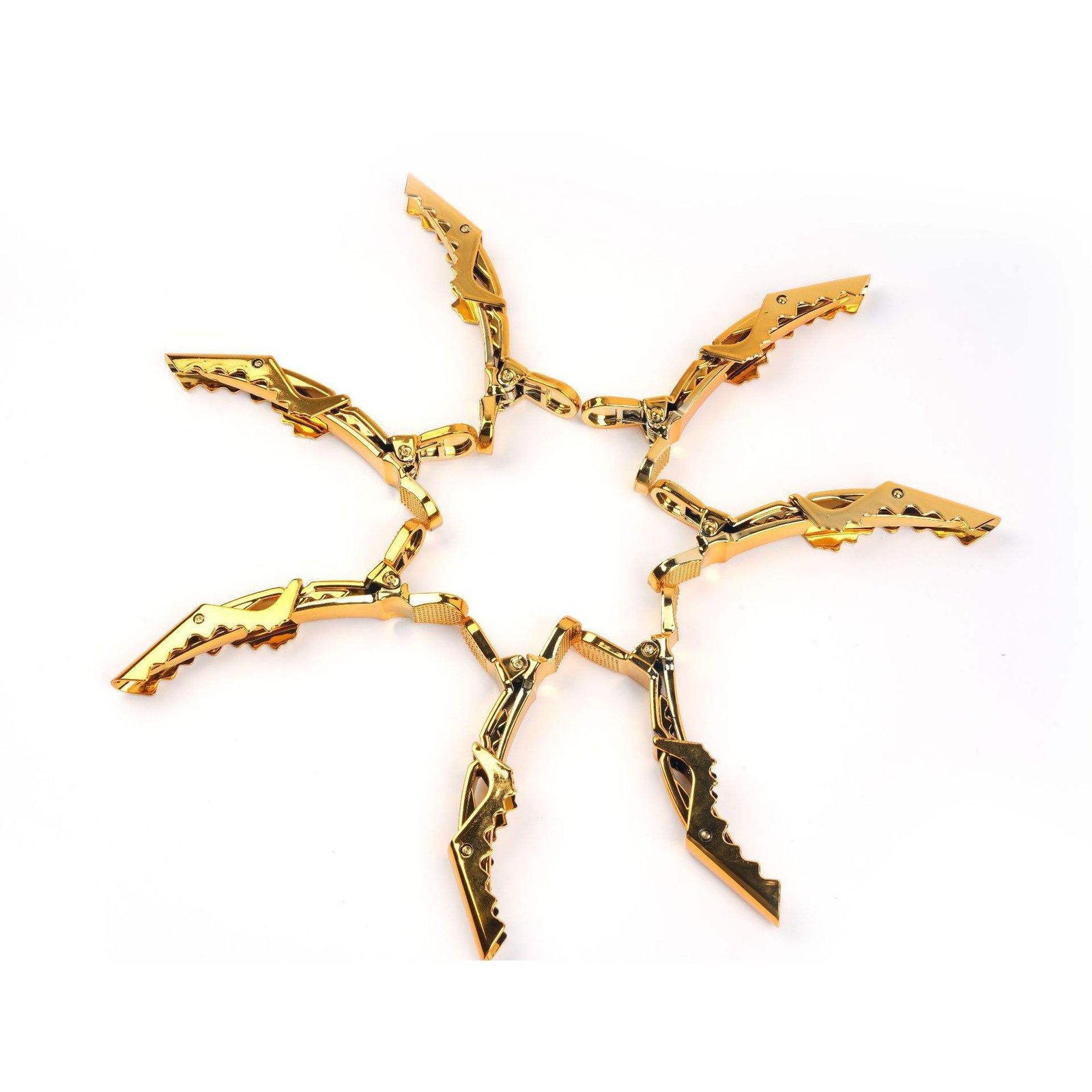 Custom Gold Silver Hair Clip Accessories Tool Barber Duck Section Makeup Hairclips Salon Club Clamp Alligator Hair Clips