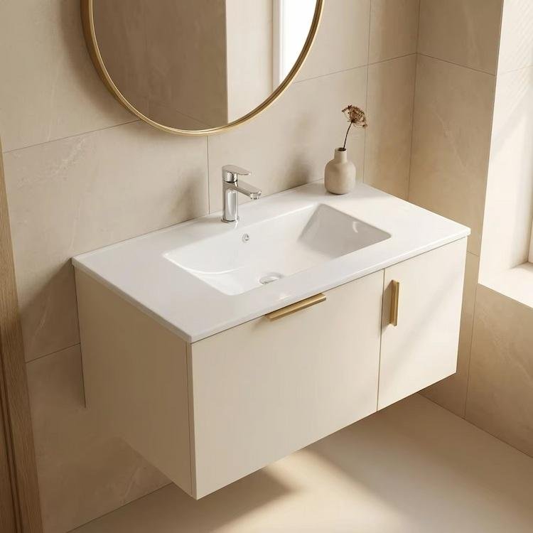 Kidoir Cabinetry Modern Bathroom Vanity Sink Lavabo Basin Hand Wash Basin for Dining Rooms Bathroom Ceramic Cabinet Basin