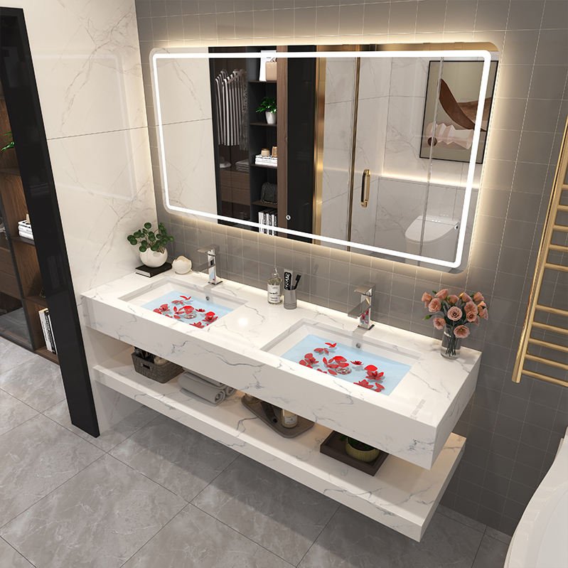Bathroom Stainless Steel Makeup Smart Vanity Led Light Mirror Wall Mirror Bath