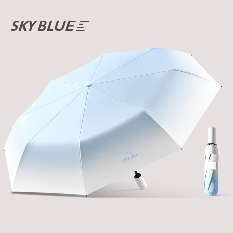 Promotional Folding Umbrella Customer Design Logo Rainy Sunny 3 Folding Bottle Umbrella Foldable Wine Folding Umbrellas