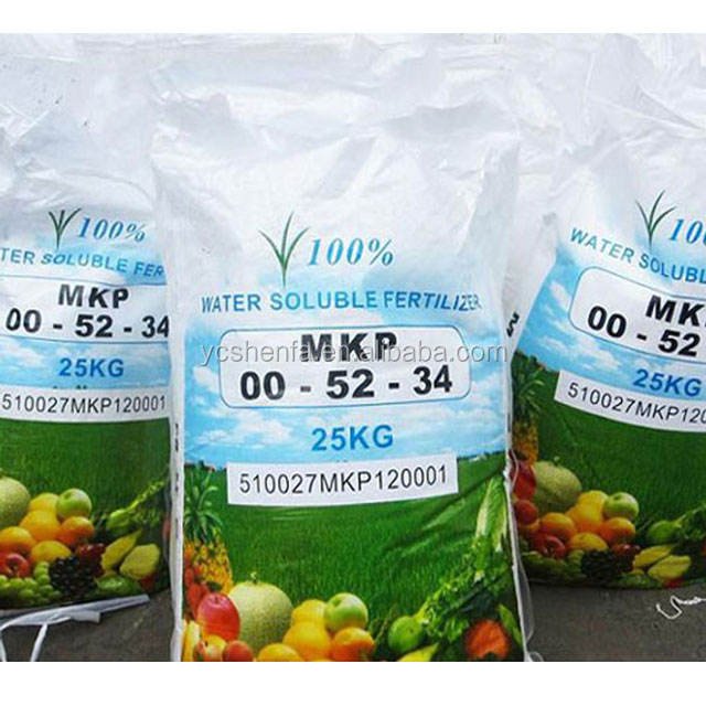 Agricultural Fertilizer 25KG Mono Potassium Phosphate MKP 0-52-34 SOP MOP 100% WATER Soluble