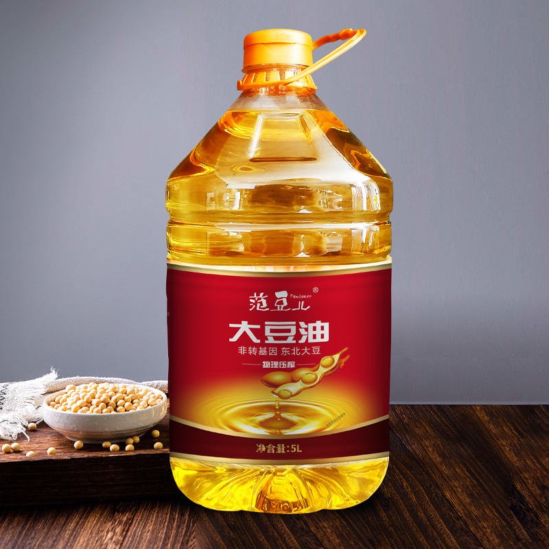 Manufacturer Wholesale Custom Fandouer Organic Cold Pressed Non-GMO 5L Grade a Refined Soybean Oil for Cooking in Plastic Bottle