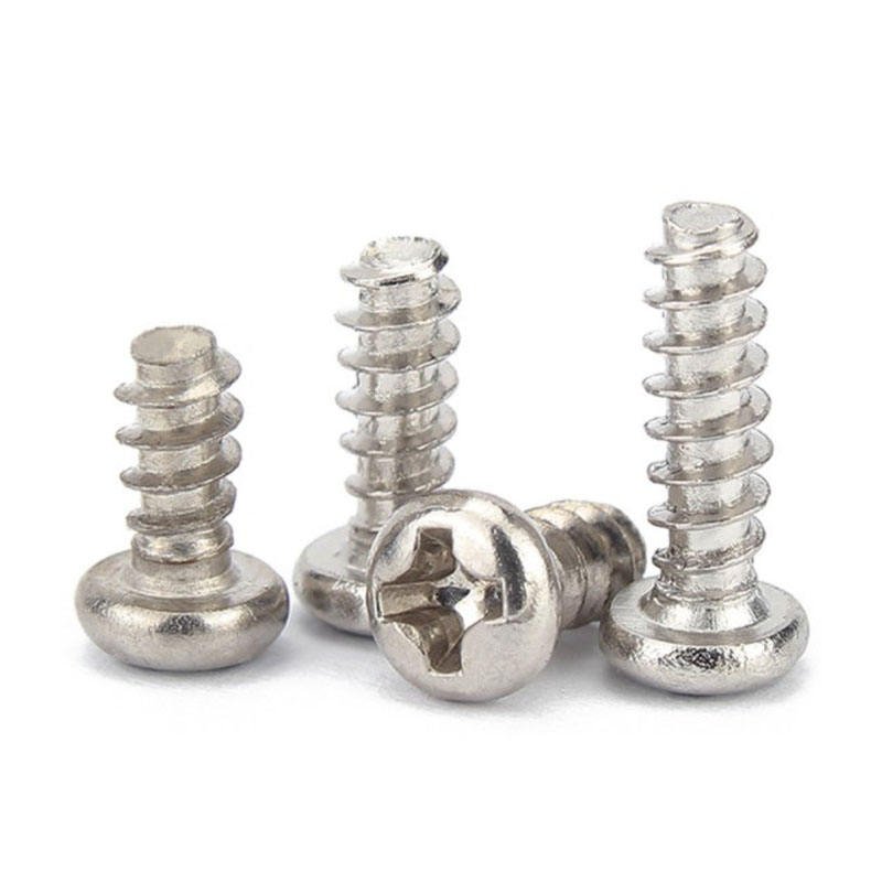 Micro Precision Electronic Small Screw Cross Recessed Pan Head Machine Mobile Phone Screws Tail Self Tapping Screw for Toys