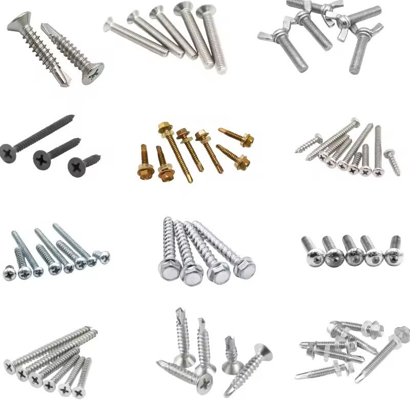 Custom Stainless Steel Drywall Screws Self-Drilling Chipboard Screws with Torx Hexagon & Flat Countersunk Head Wood Screws