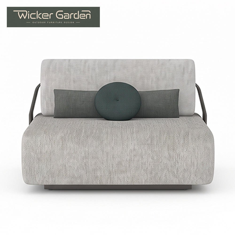 Modern Minimalist Aluminum Outdoor Sofa Modular Combination All-Weather Rust-Proof Garden Set for Living Room & Outdoor Use