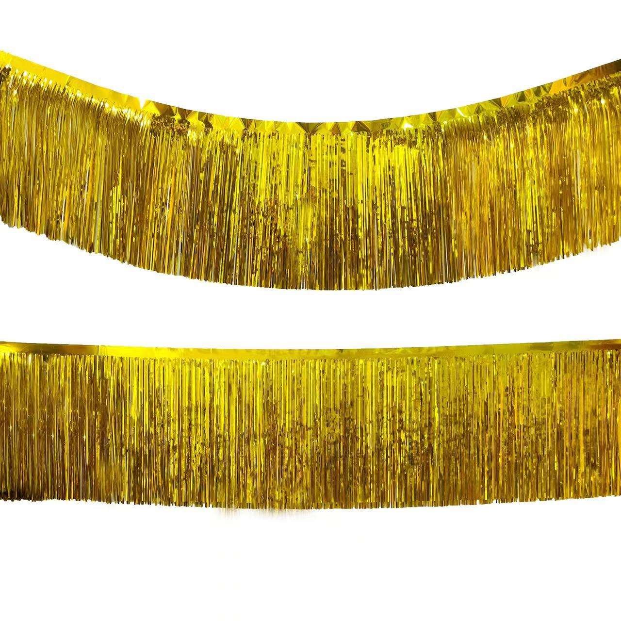 Wholesale Party Decoration 3*0.3m New Style Backdrop Metallic Tinsel Foil Fringe Curtains