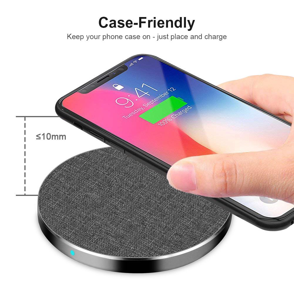 New Super Fast Wireless Charger for Certified 10W Fast Charging for Mobile Phone with Type-C Port