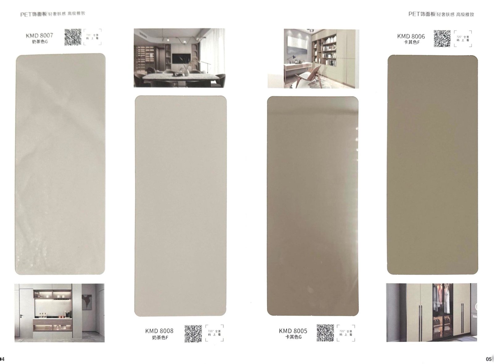 Solid Color Anti- Scratch Mildew Resistance Supper Matte Decorative PETG Skin Feel Film for Furniture and Panel