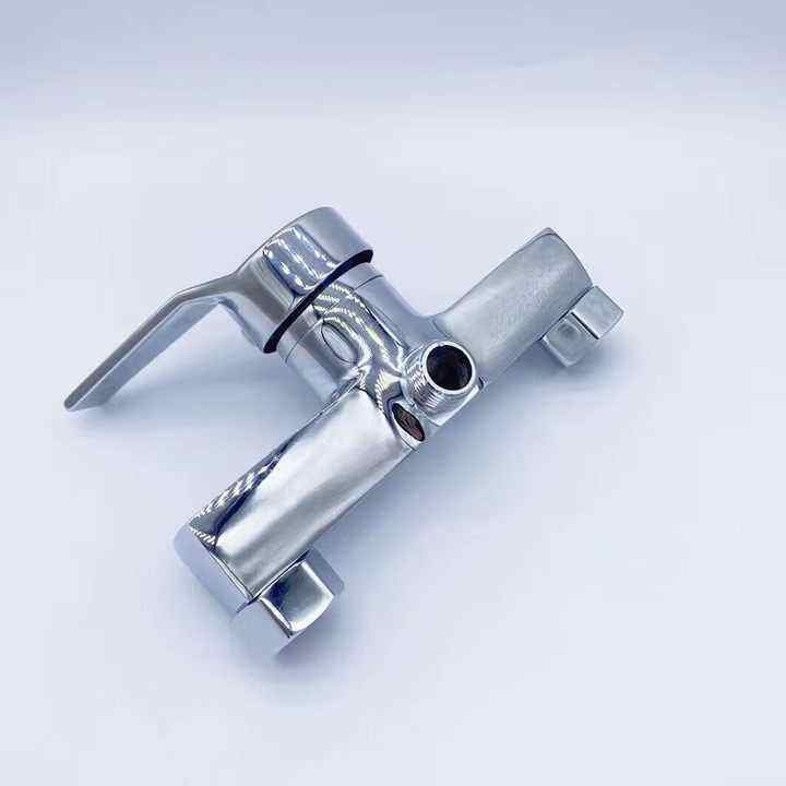 Economic Durable Chrome Bathtub Faucet Brass Hot Cold Water Bathroom Shower Mixer Set With Shower Head