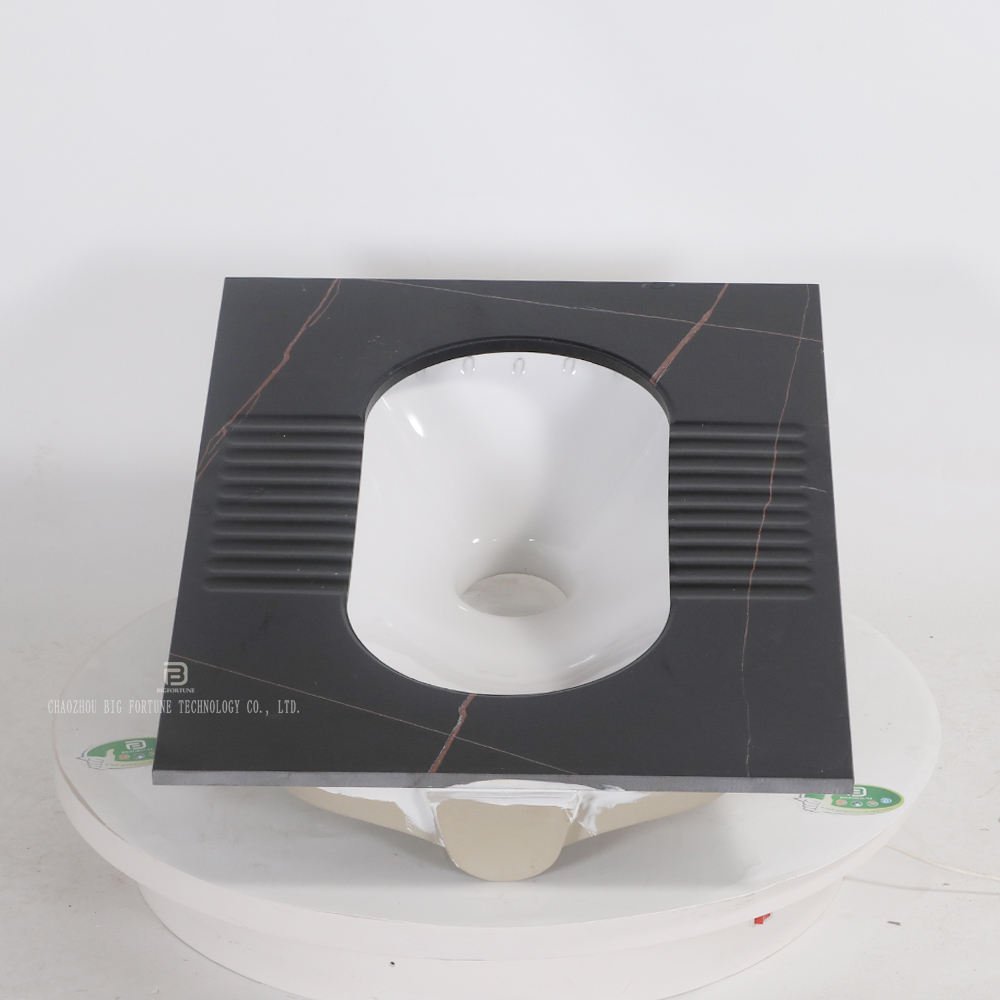 Factory Wholesale Black Marble Squat Pan Toilet Bathroom Anti-slip Rock Slab Squatting Pan