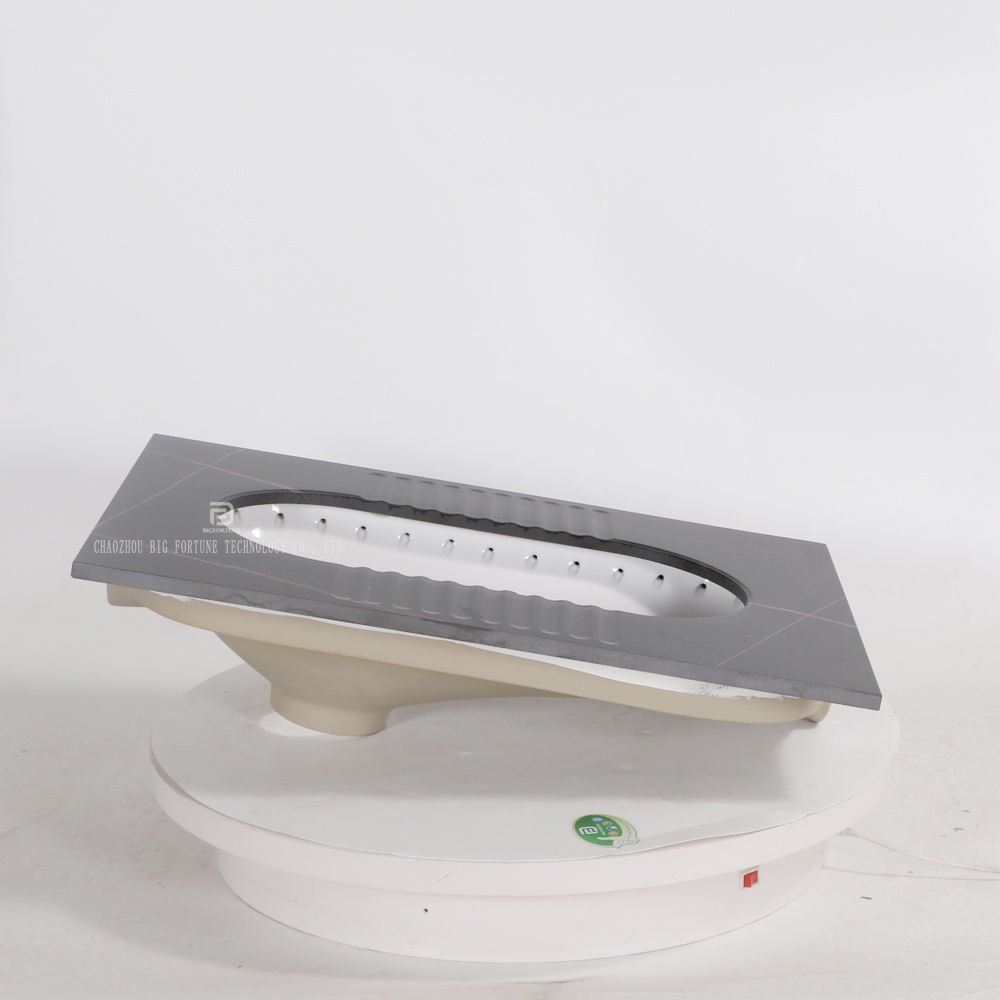 Factory Wholesale Black Marble Squat Pan Toilet Bathroom Anti-slip Rock Slab Squatting Pan