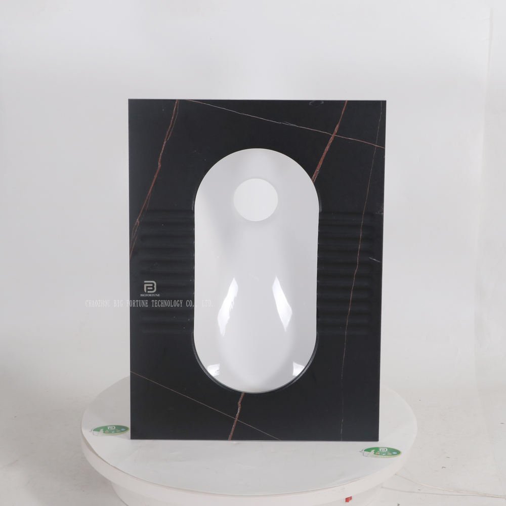 Factory Wholesale Black Marble Squat Pan Toilet Bathroom Anti-slip Rock Slab Squatting Pan