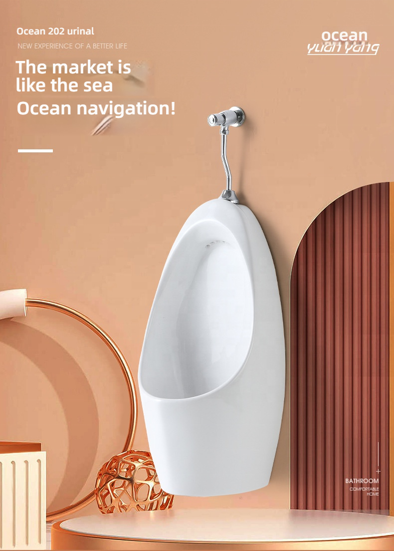 Wholesale Commercial Toilets Mens Bathroom Ceramic Waterless Urinals Urinals for Men