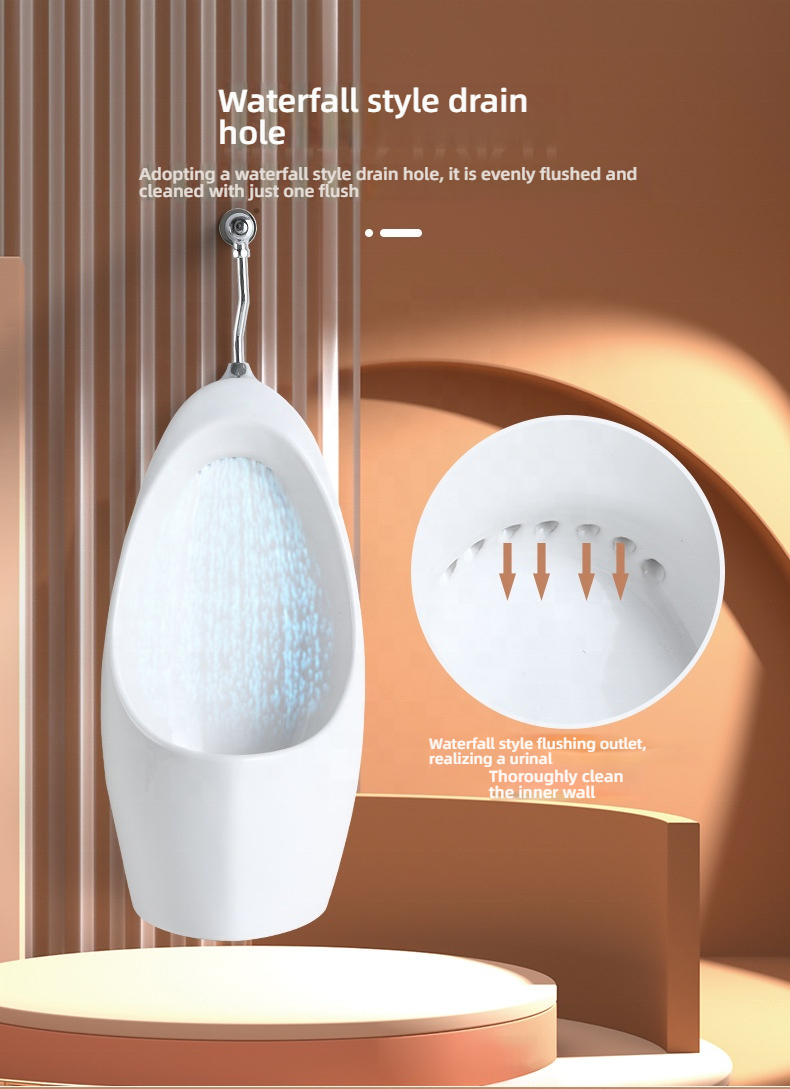 Wholesale Commercial Toilets Mens Bathroom Ceramic Waterless Urinals Urinals for Men