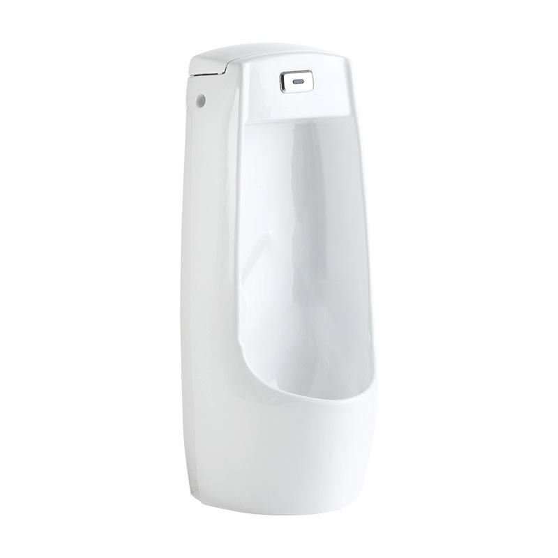 Ceramic Sensor Urinal Modern Wall-Mounted Male Urinal with Wash Basin for Hotel Use