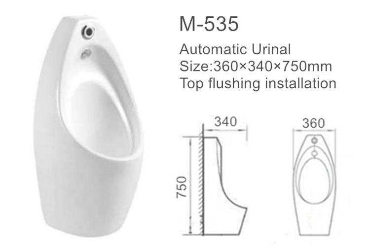 Sanitary Ware Bathroom Ceramic Sensor Urinal for Man