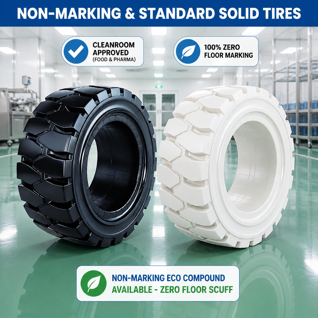 Press on Solid Forklift Tires 16x5x10.5 16x6x10.5 21x7x15 OEM Industrial Supply