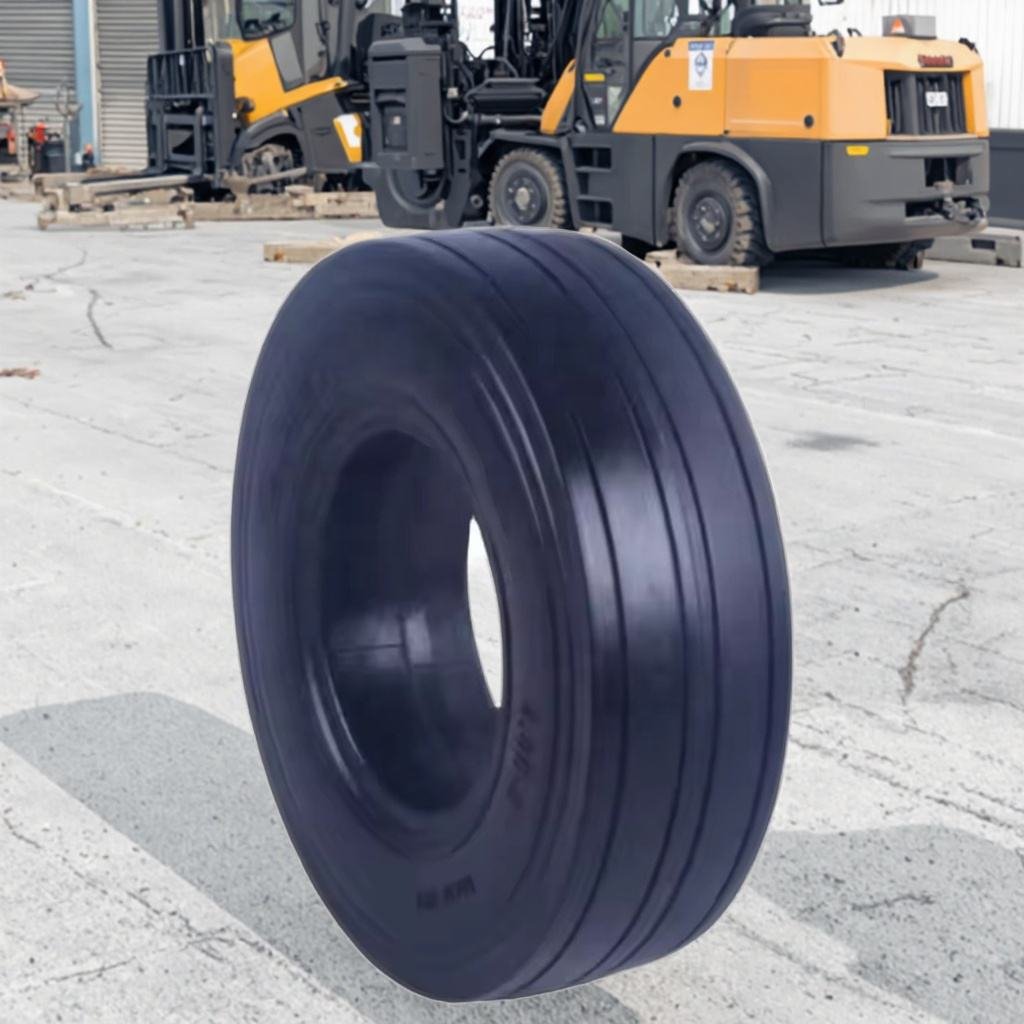 Press on Solid Forklift Tires 16x5x10.5 16x6x10.5 21x7x15 OEM Industrial Supply