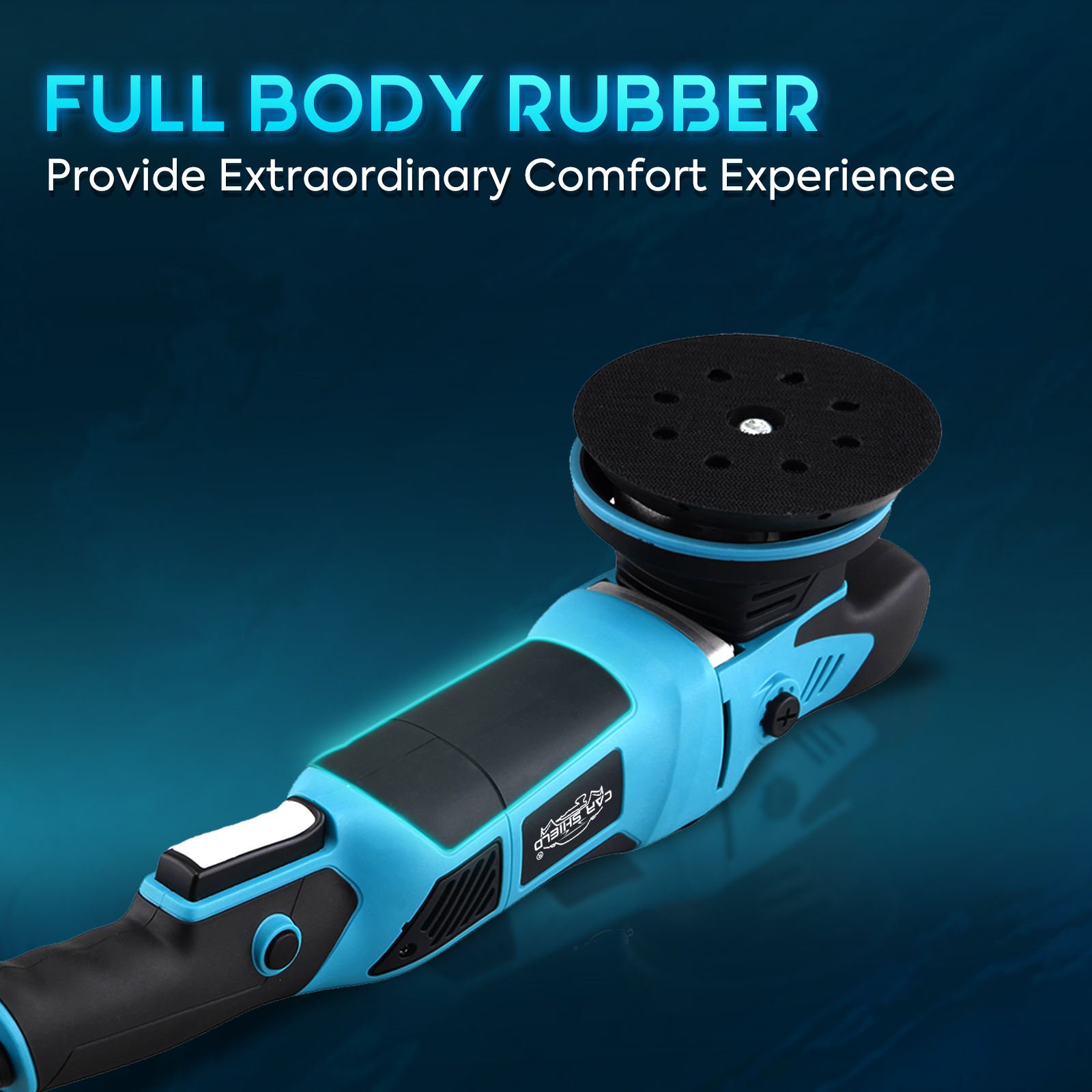 CAR SHIELD 1000w 6 Inch 21mm Orbital Digital DA Polisher Long Throw Electric Polisher for Car Care