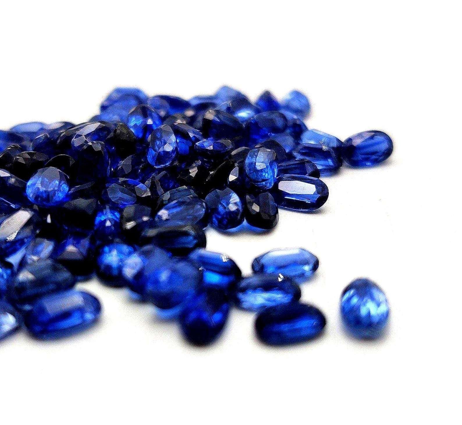 5X7MM Natural Kyanite Oval Cut Faceted Calibrated Loose Gemstone Jewelry Making Wholesale Lot