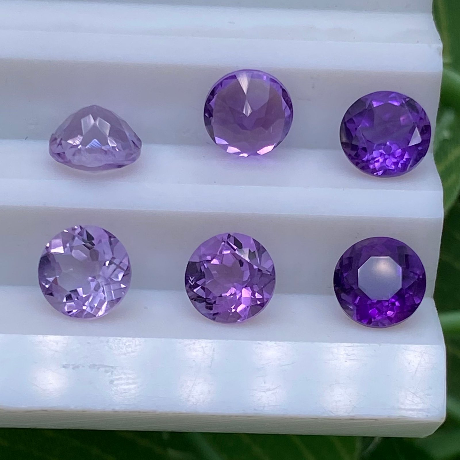 Round 4.0mm~10.0mm Faceted South Africa / Brazil Amethyst Good Quality Gemstone Price Jewelry Natural Amethyst