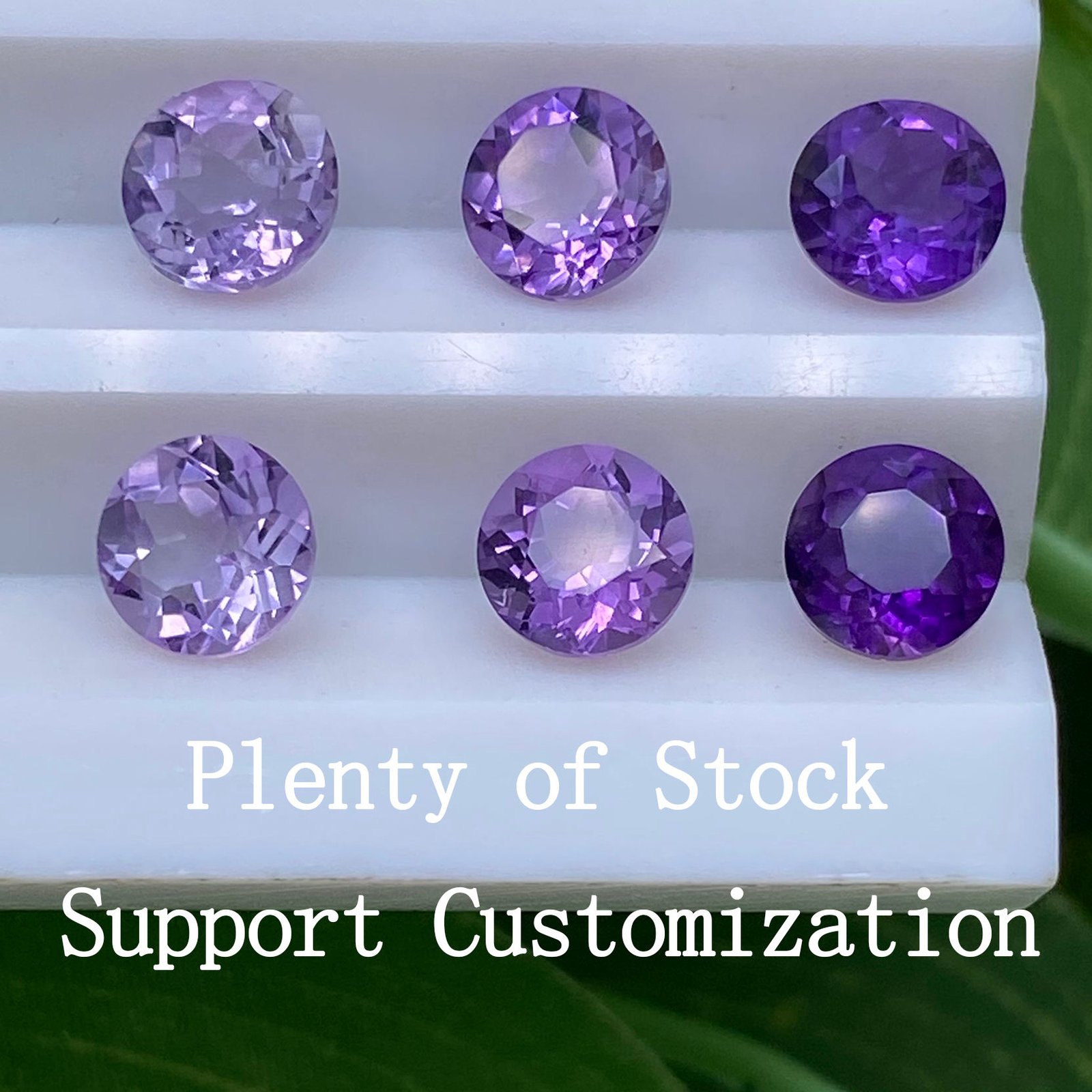 Round 4.0mm~10.0mm Faceted South Africa / Brazil Amethyst Good Quality Gemstone Price Jewelry Natural Amethyst