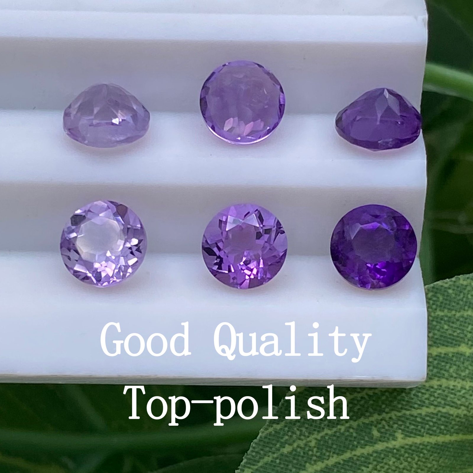 Round 4.0mm~10.0mm Faceted South Africa / Brazil Amethyst Good Quality Gemstone Price Jewelry Natural Amethyst