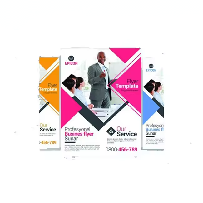 Customized Advertising Flyers Hardcover Magazine Print Services Digital Printing Available for Cardboard Corrugated Board