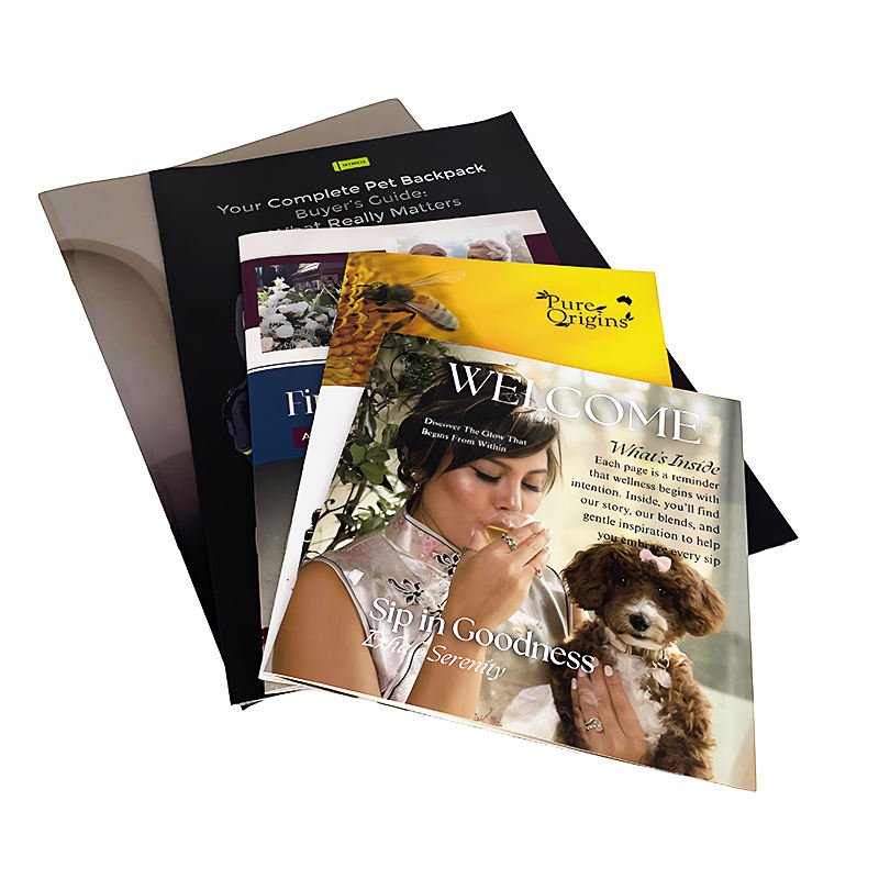 Eco Friendly Professional Custom Digital Printing Service Paper Mini Colorful Booklet Catalogue Brochure UV Printing