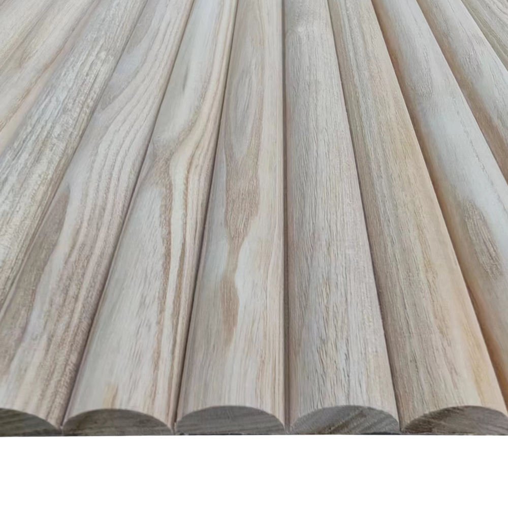 Modern MDF Solid Wood Wood Plastic Composite Soundproof Moisture-Proof Decorative Wall Panel Embossed Design Living Room Hotel